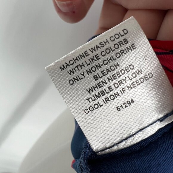 41 Hawthorn Floral Sleeveless Blouse Blue Red Size PXS NWT - Picture 7 of 8